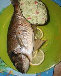 Дорада с лимоном