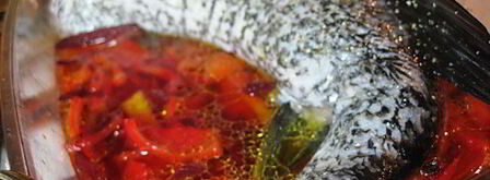 фаршированная щука с тушеными овощами. Шаг 7