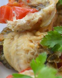 Фаршированные рулетики из камбалы