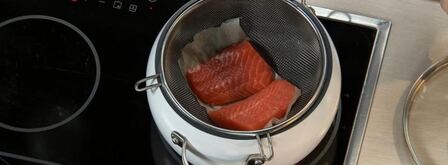 форель на пару с салатом из брюссельской капусты. Шаг 2