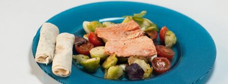 форель на пару с салатом из брюссельской капусты. Шаг 8