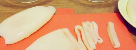 кальмары сушеные. Шаг 2