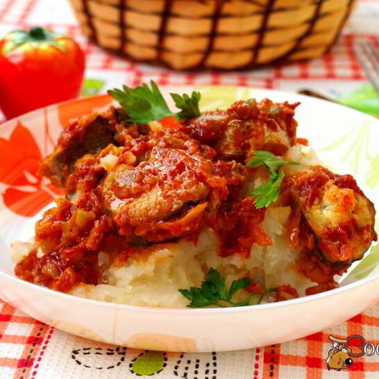 Рецепт хек с овощами в томатном соусе