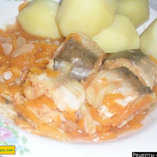 Рецепт хек с овощами