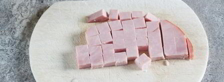 креветки с ананасами и ветчиной в духовке. Шаг 4