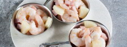 креветки с ананасами и ветчиной в духовке. Шаг 8