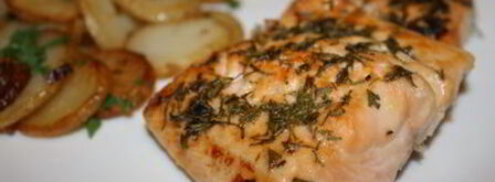 лосось под укропным соусом. Шаг 6