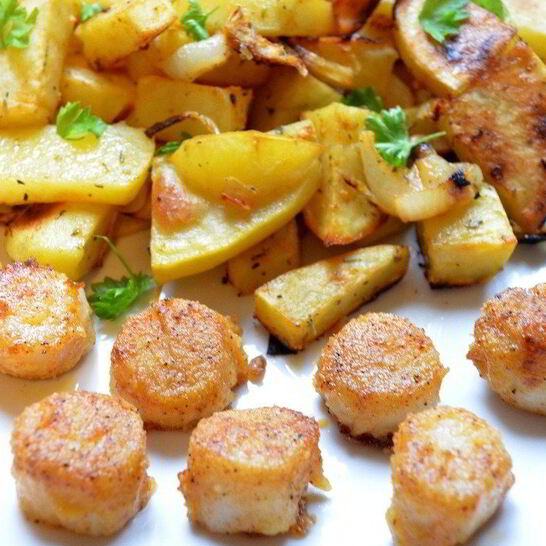 Рецепт мурманские гребешки с пряной корочкой