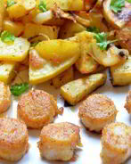 Мурманские гребешки с пряной корочкой