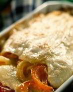 Палтус запеченный с овощами