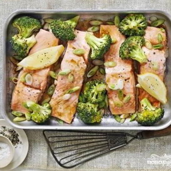Рецепт рыба с брокколи в духовке