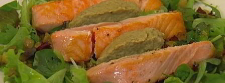 семга с баклажанным пюре. Шаг 12