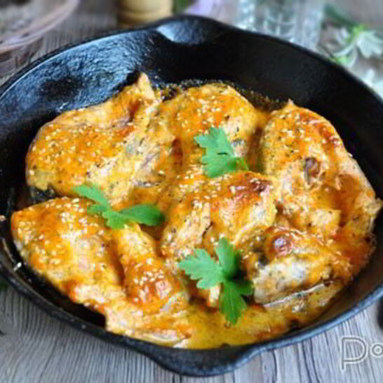 Рецепт запеченная горбуша с плавленым сыром и майонезом