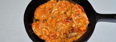 запеченная горбуша с плавленым сыром и майонезом. Шаг 5