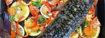 запеченный белый амур с овощами. Шаг 8