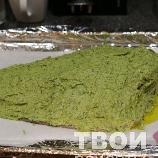 Рецепт запеченный палтус с авокадо и кедровыми орехами