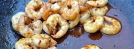 жареные креветки в авокадо. Шаг 4