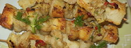 хрустящие шашлычки с рыбкой. Шаг 9