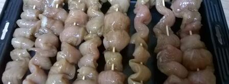 куриный шашлычок с кленовым соусом. Шаг 4