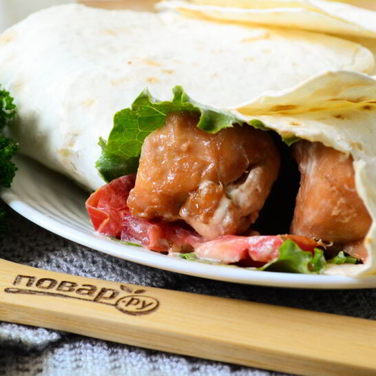 Рецепт куриный шашлык в лаваше