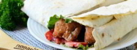 куриный шашлык в лаваше. Шаг 7