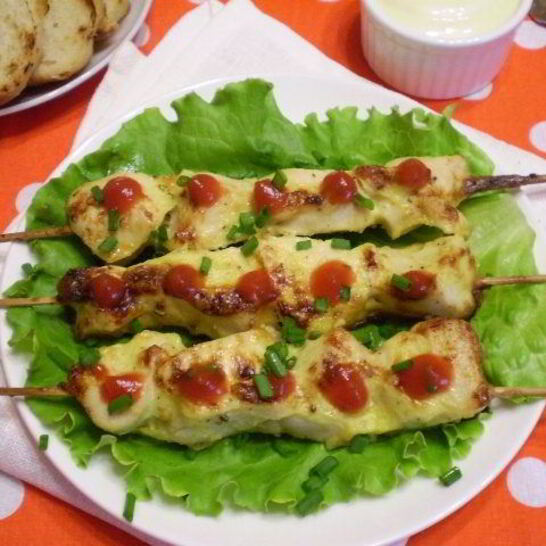 Рецепт куриные шашлычки на шпажках в духовке