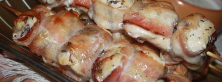 куриные шашлыки в беконе. Шаг 3