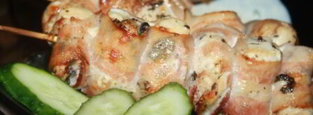 куриные шашлыки в беконе. Шаг 4