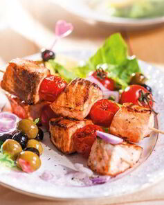 Праздничный шашлык из семги