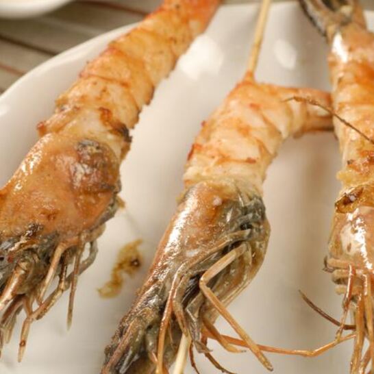 Рецепт шашлычки из креветок