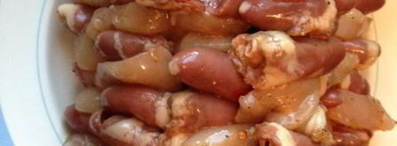 шашлычки из куриных сердечек и грудки. Шаг 2