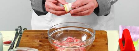 шашлычки из курицы с луком-пореем. Шаг 4