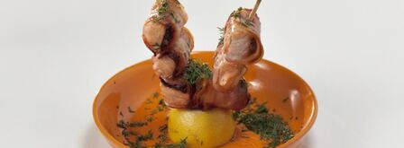 шашлычки из семги с беконом. Шаг 2