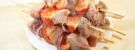 шашлычки с помидорками в лимонном маринаде. Шаг 5