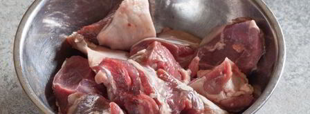 шашлык из баранины на кефире. Шаг 7