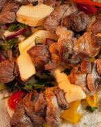 Шашлык из баранины с айвой