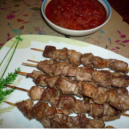 Рецепт шашлык из баранины в духовке