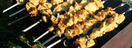 шашлык из куриного филе на минералке. Шаг 5