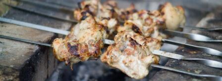 шашлык из курицы на пиве с молоком. Шаг 9