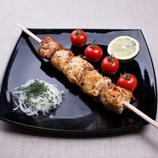 Рецепт шашлык из курицы в чесночно-луковом маринаде