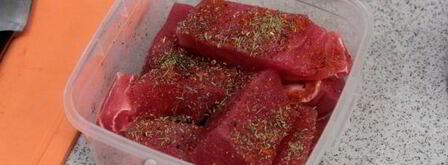 шашлык из рыбы на мангале. Шаг 5