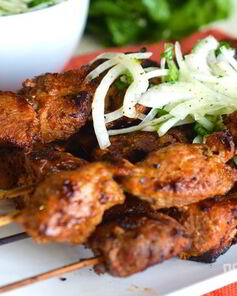 Шашлык из свинины на майонезе