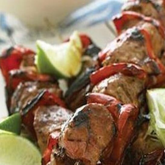 Рецепт шашлык из свинины с ананасом в гриле