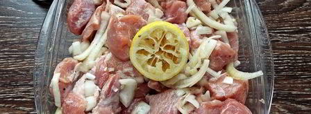 шашлык из свинины с лимоном и луком. Шаг 11