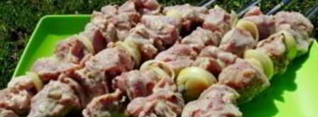 шашлык из свинины с луком. Шаг 5