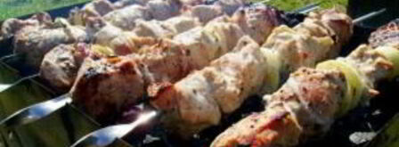 шашлык из свинины с луком. Шаг 6