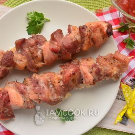 Рецепт шашлык из свинины в фольге в духовке