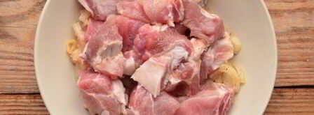 шашлык из свинины в фольге в духовке. Шаг 4