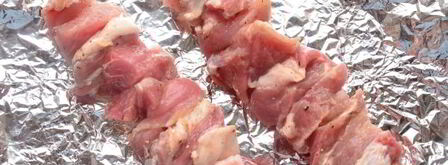 шашлык из свинины в фольге в духовке. Шаг 7