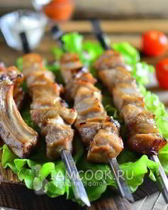 Шашлык из свиной корейки